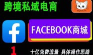 跨境私域电商FACEBOOK商城的具体操作十亿免费流量